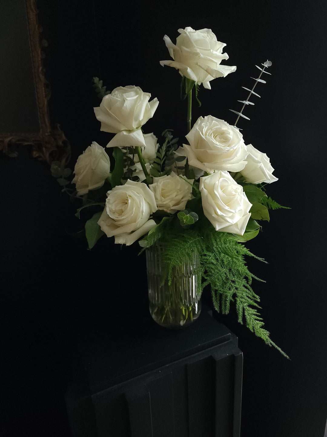 Classic Dozen Rose Vase Arrangment