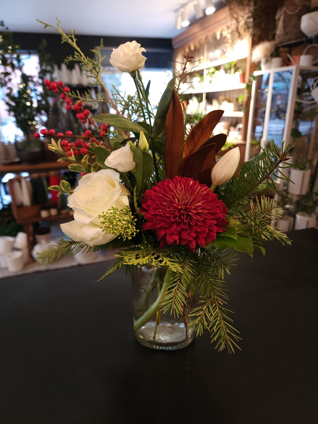 Festive Jar Arrangement - Grow & Bloom Co.