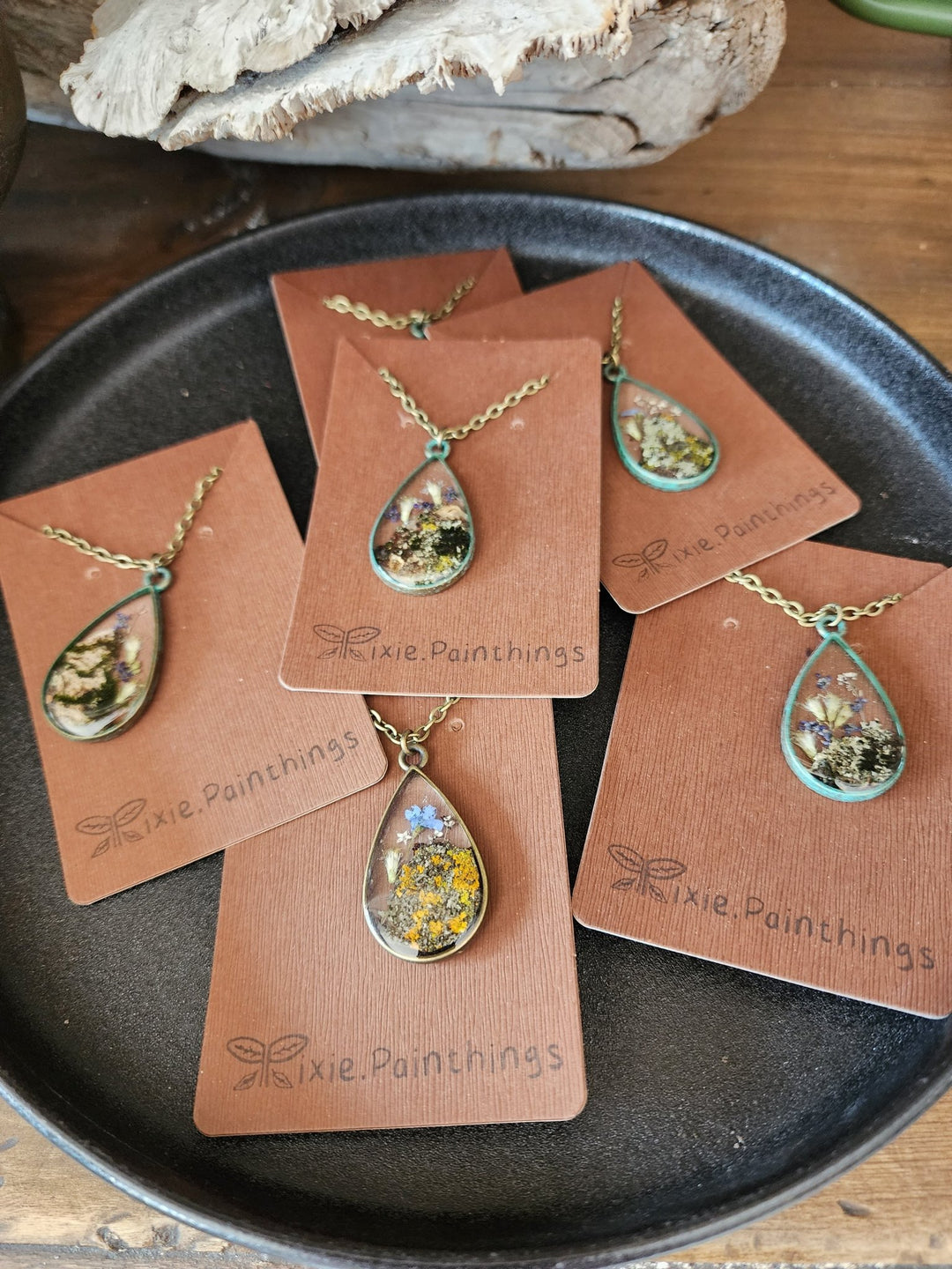 Foraged Botanical Necklace by Pixie Painthings - Grow & Bloom Co.