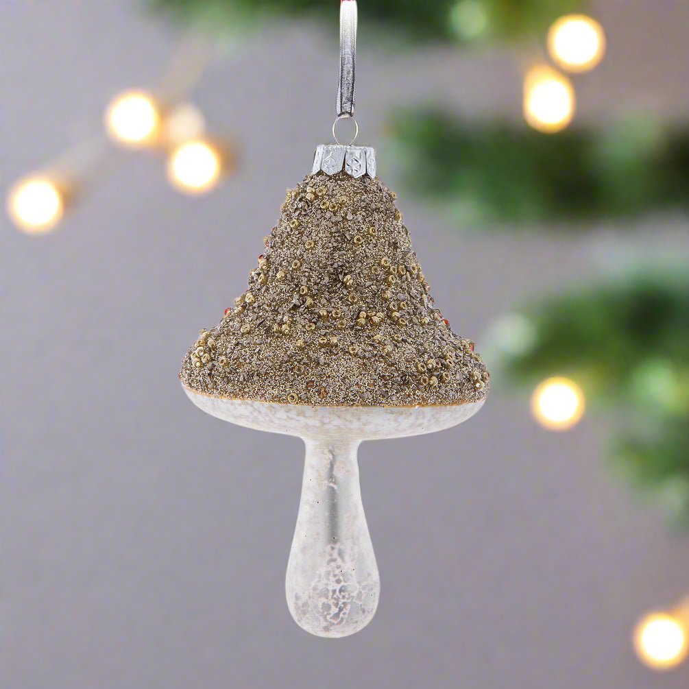 Glitter Mushroom Ornament - Grow & Bloom Co.