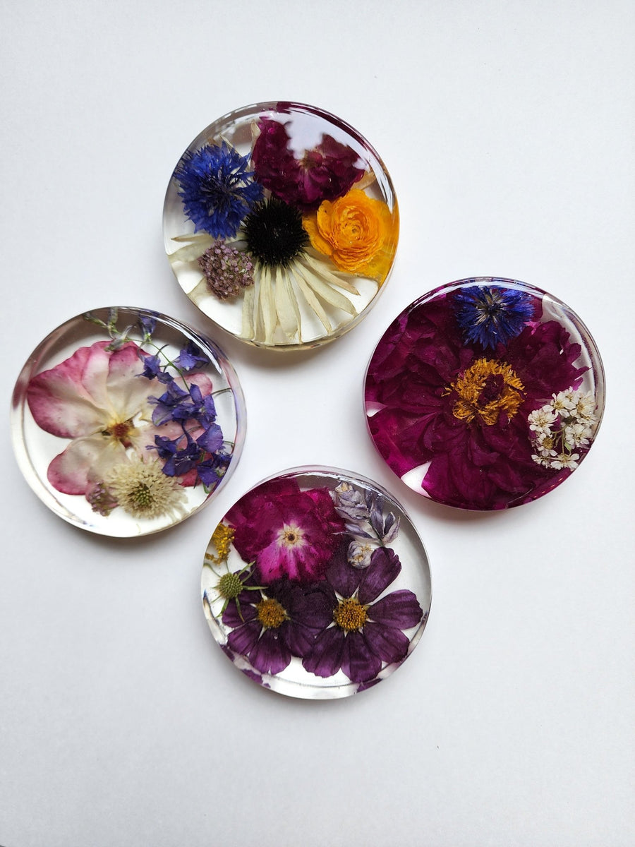 Resin Coasters - Set of 4 - Grow & Bloom Co.