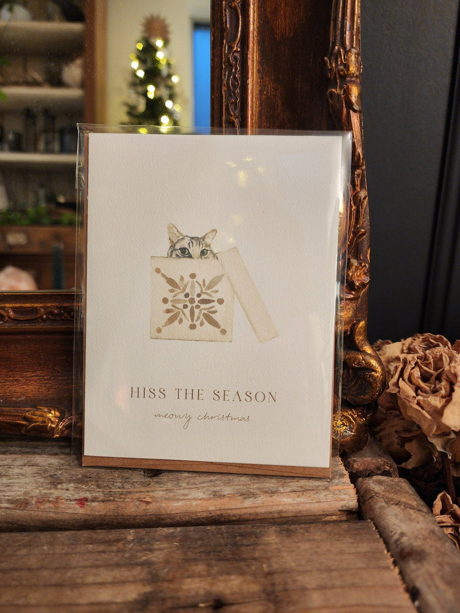 VDK Atelier Christmas Card Meowy Christmas - Grow & Bloom Co.