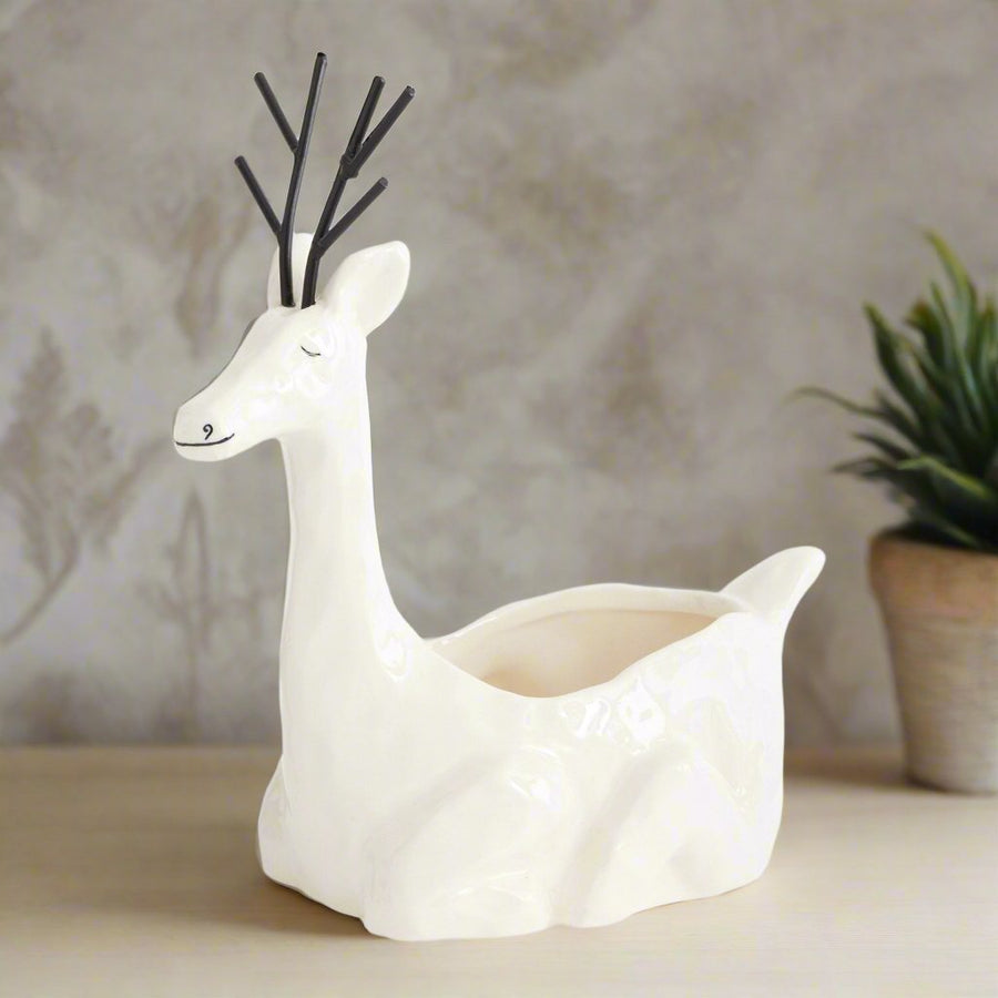 Wintry Deer Planter 4.25" - Grow & Bloom Co.