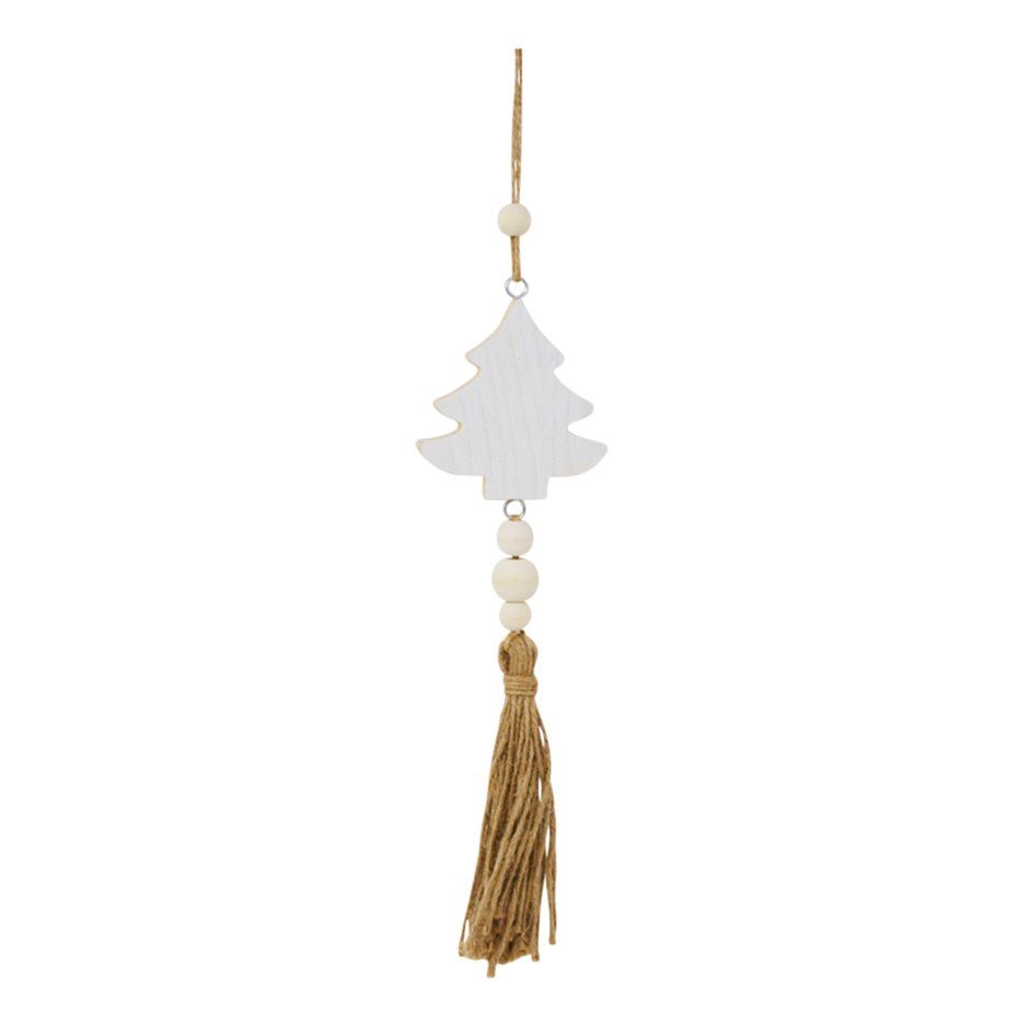 Wooden White Fir Tassel Ornament - Grow & Bloom Co.